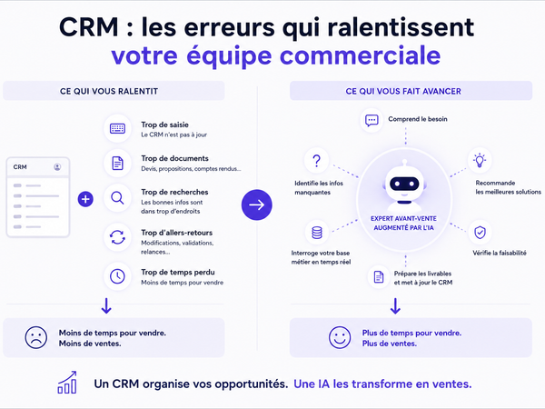 Image of: CRM : les erreurs qui ralentissent votre équipe commerciale (et pourquoi ce n'est probablement pas la faute de votre CRM)